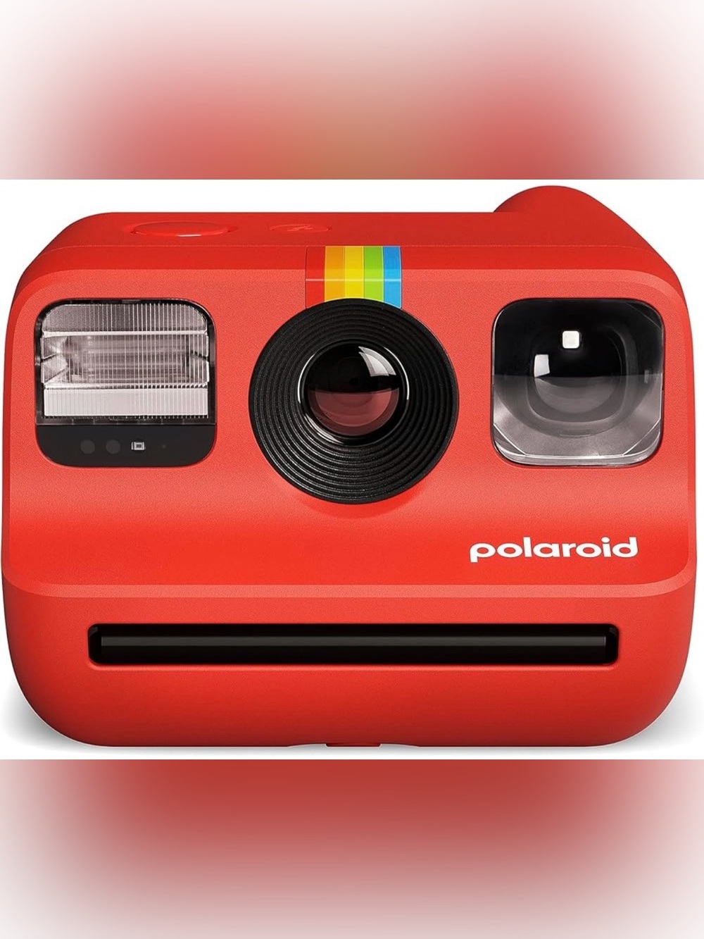 Polaroid Red Mini Instant Camera with Black Lens Accents